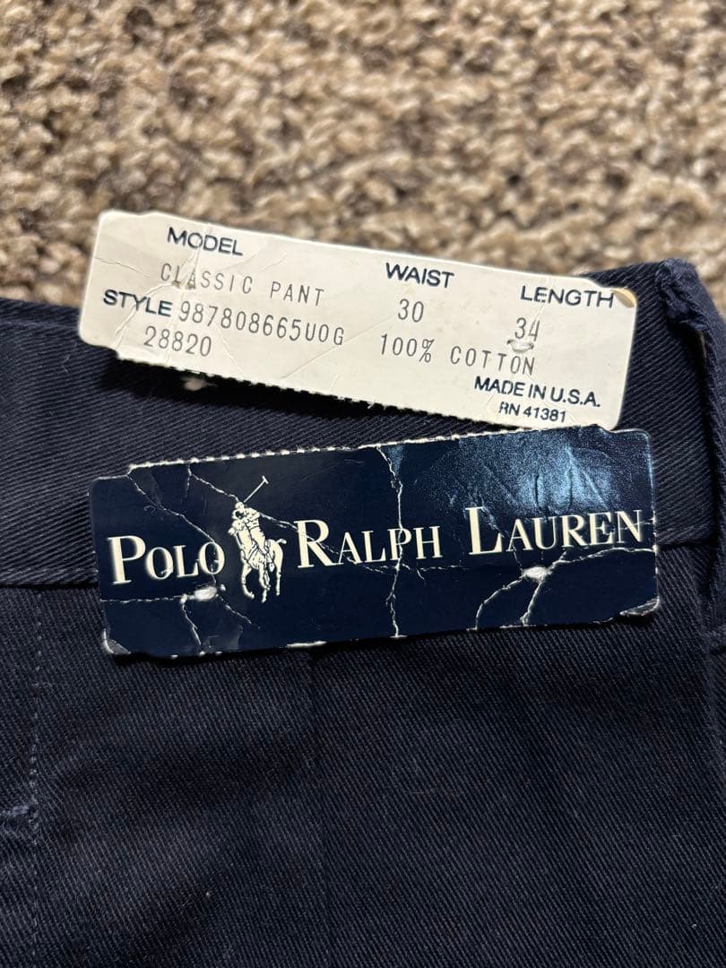 Polo Ralph Laurenチノパン　USA製デッドストック