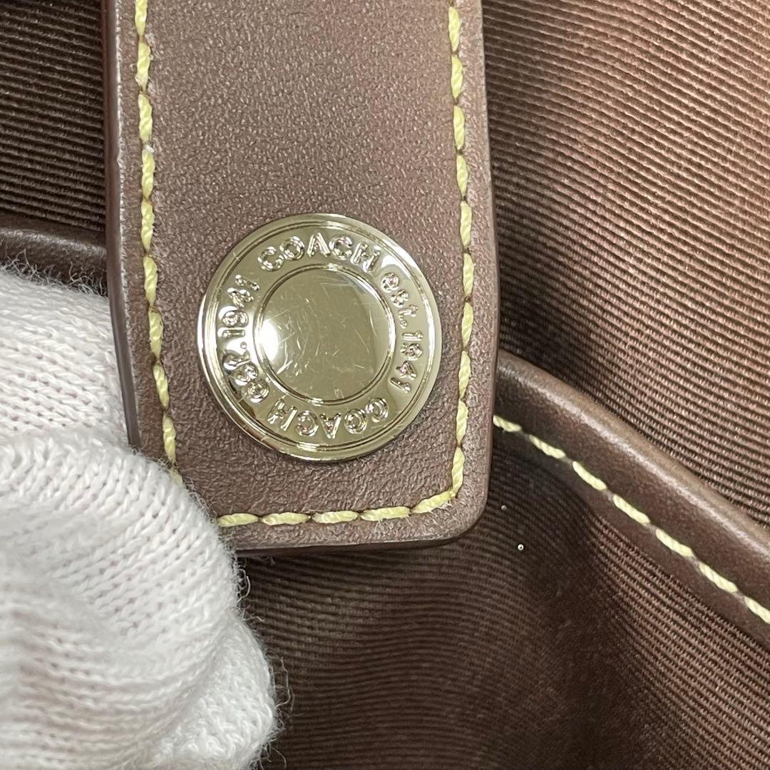 美品 COACH コーチ シグネチャー ボストンバッグ 2WAY F77179