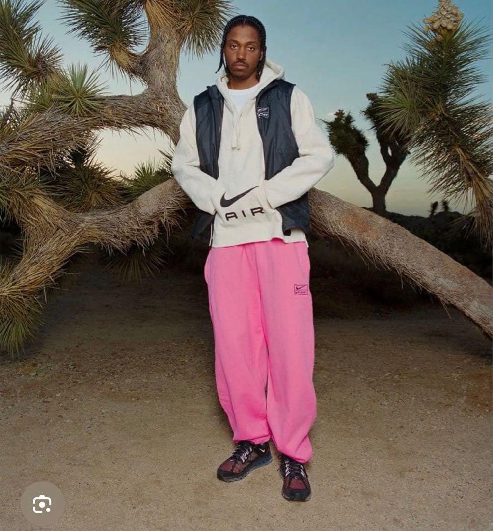 STUSSY NIKE ピンク スウェットパンツ