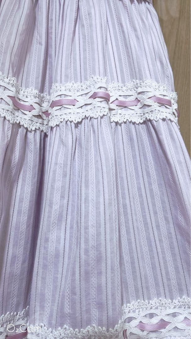 アンジェリックプリティ クレッシェンドティアード ラベンダー リボン