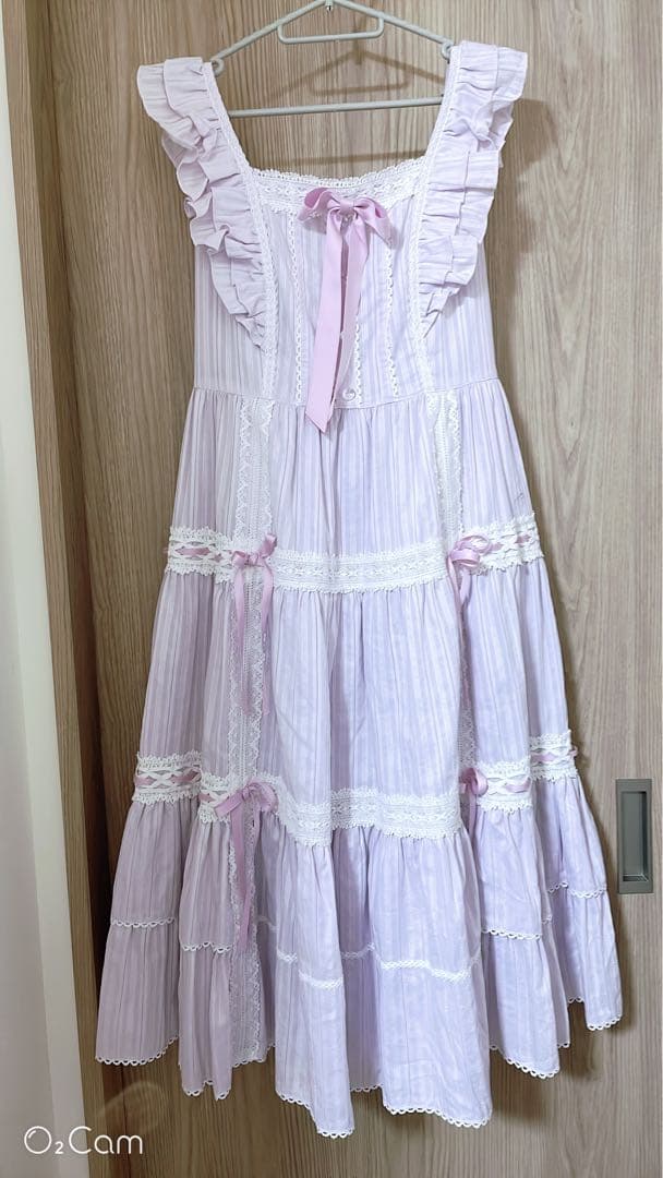 アンジェリックプリティ クレッシェンドティアード ラベンダー リボン