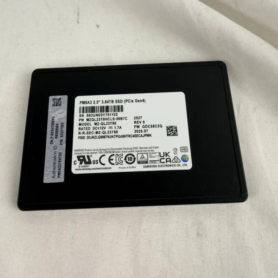 Samsung PM9A3 3.84TB　SSD NVMe PCIe 4.0