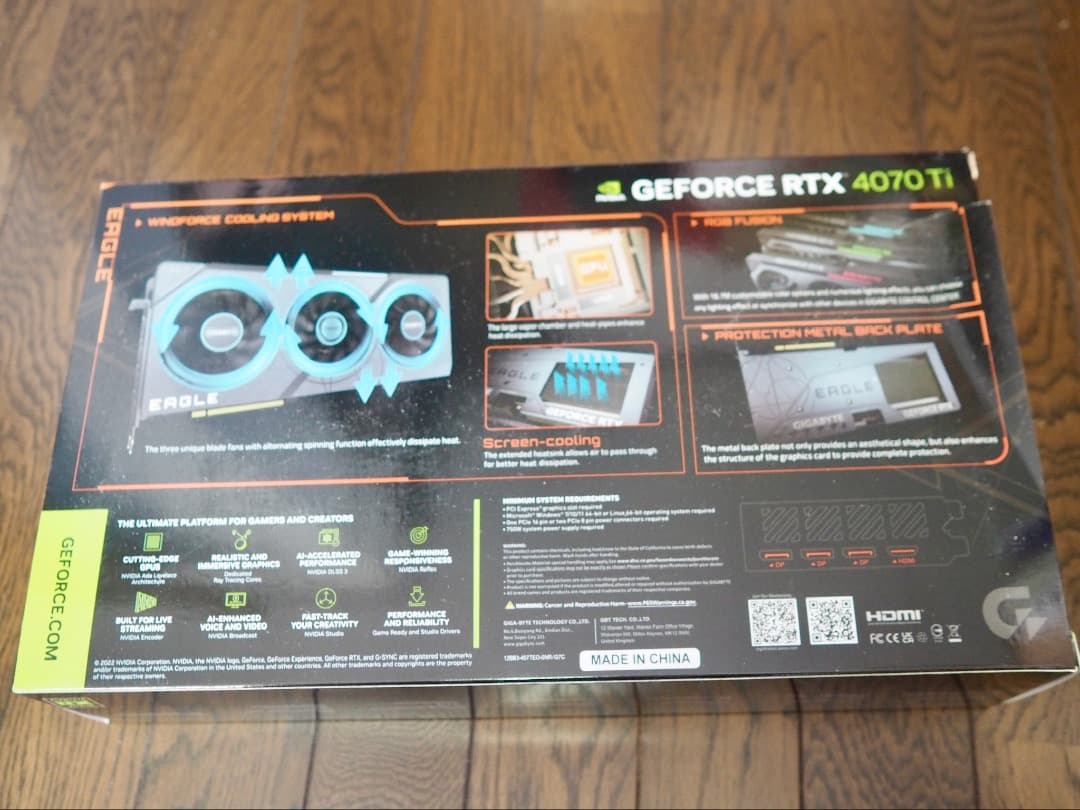 ギガバイト GeForce RTX 4070Ti EAGLE OC 12G