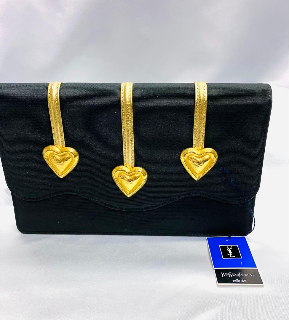 Yves Saint Laurent ブラック クラッチバッグ