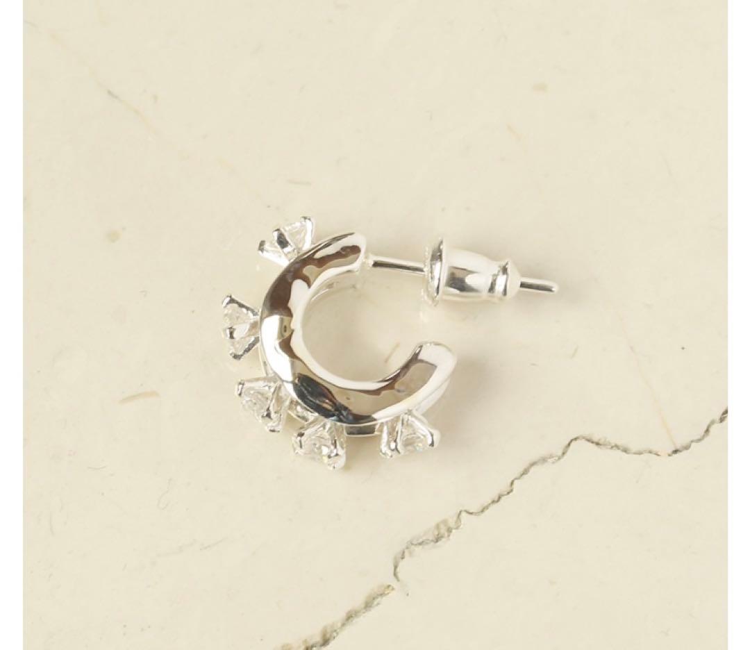 e.m. イーエム★ジルコニアフープピアス　片耳用