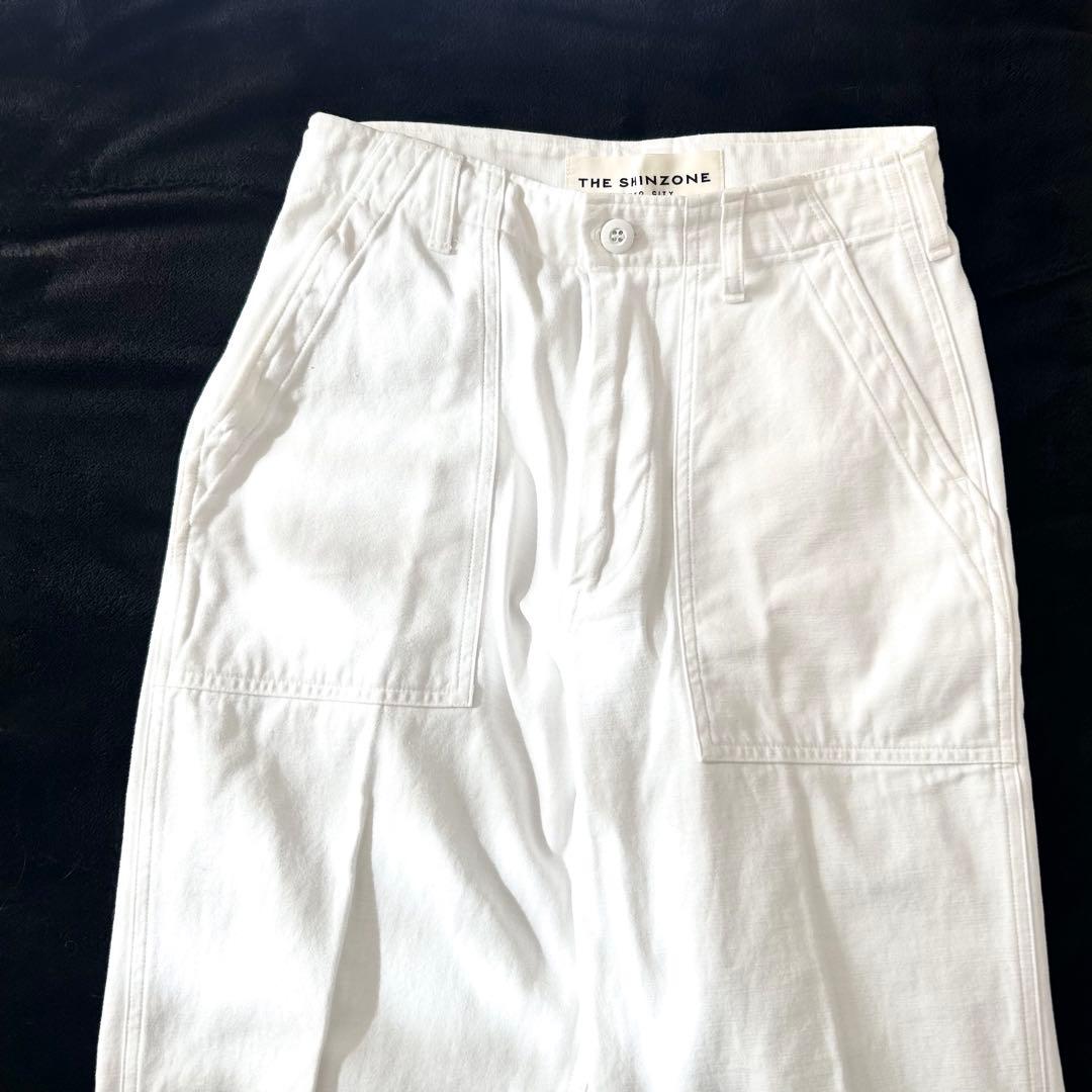 レアカラー　the shinzone ベイカーパンツ　ホワイト　36 White