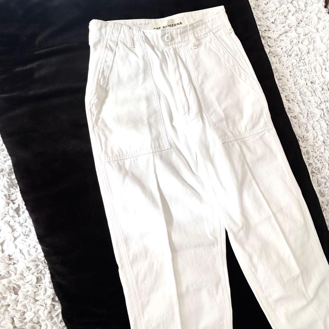 レアカラー　the shinzone ベイカーパンツ　ホワイト　36 White