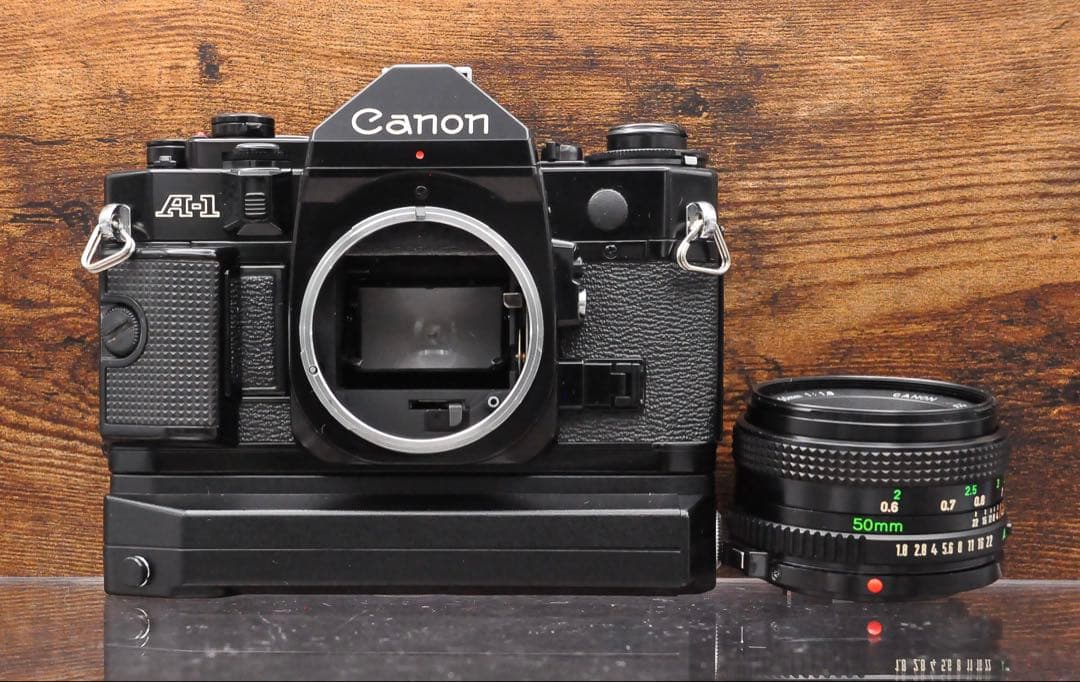 フイルムカメラCanon A-1 FD 50mm f/1.8 動作品