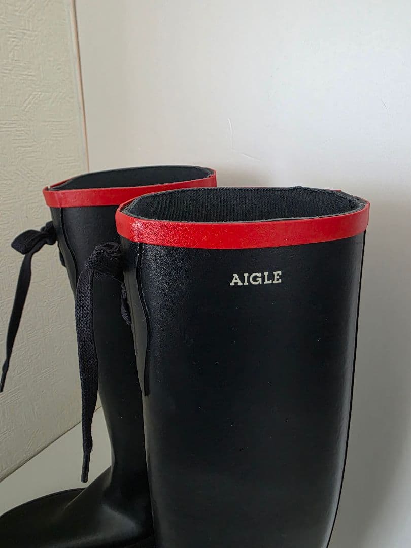 AIGLE エーグル ミスマリオン レインブーツ 折りたたみ可　36