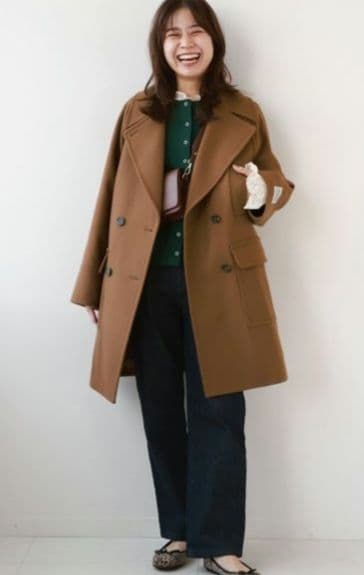 ジャーナルスタンダードレリュームBellandi ミドルPコート36 キャメル