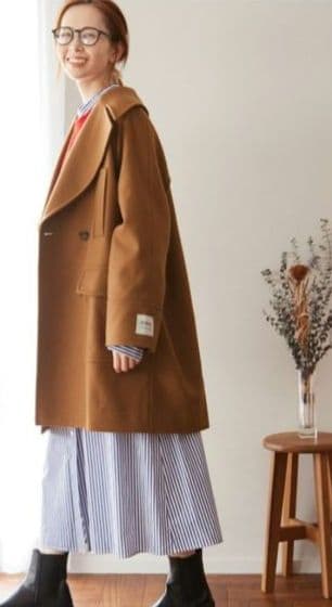 ジャーナルスタンダードレリュームBellandi ミドルPコート36 キャメル