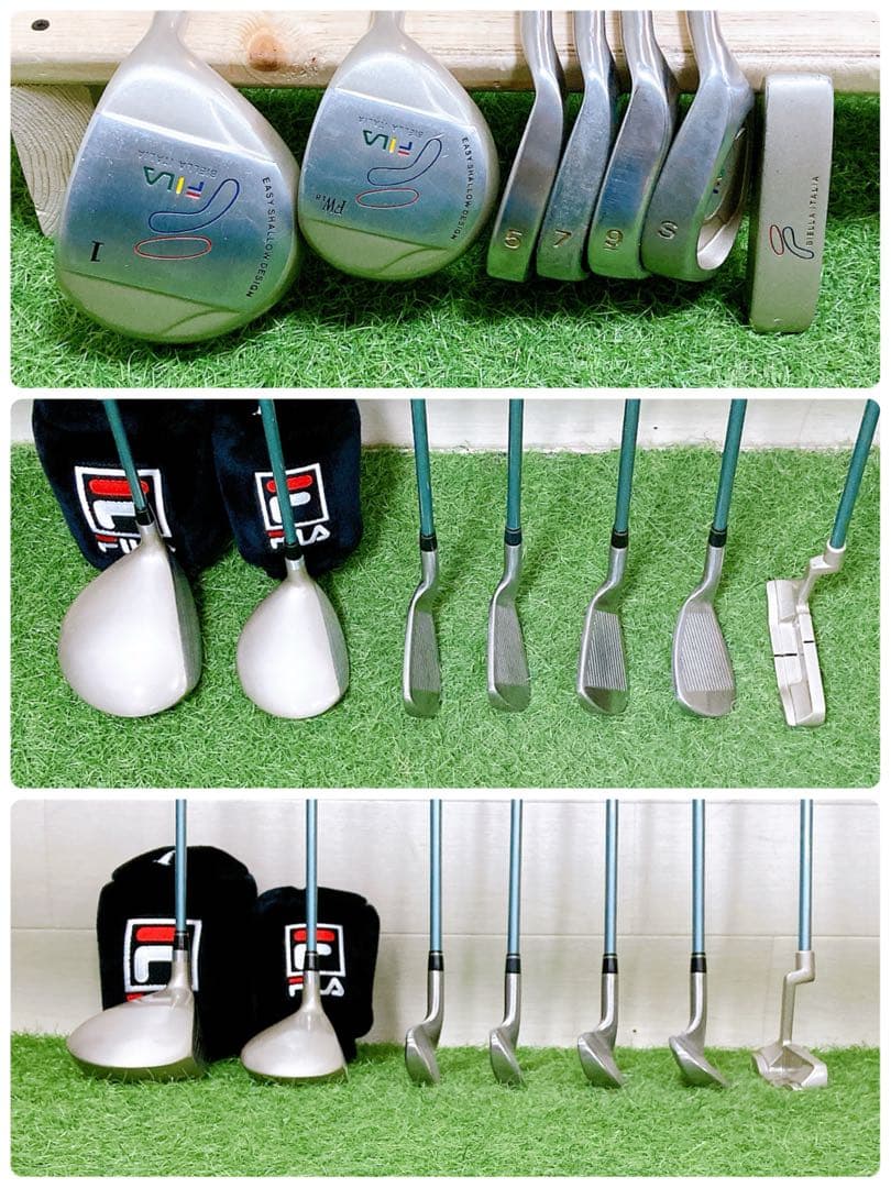 9 フィラ　キャロウェイ　初心者オススメ　ゴルフクラブ　レディースセット右利き