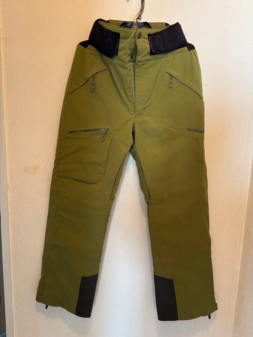 GOLDWIN スキーウェア Sサイズ オリーブグリーン/イエロー