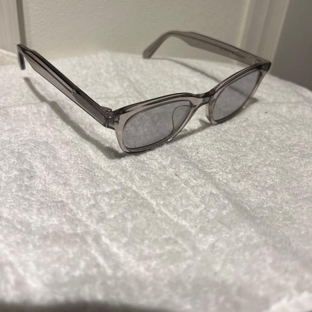 A.D.S.R. ADSR サングラス クリアフレーム グレーレンズ