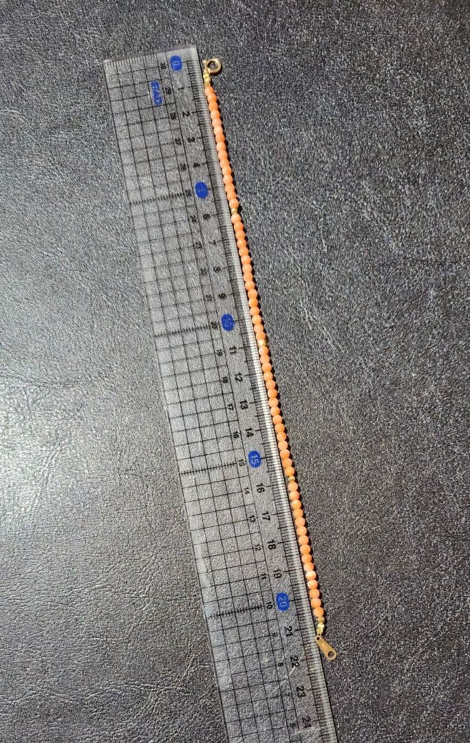 DEEP SEA COLAL （ピンクサンゴ)  アンクレットK18