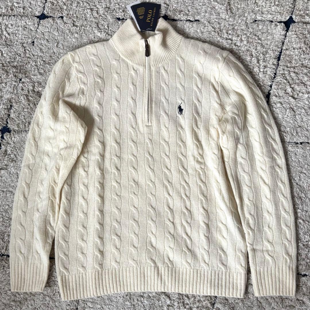 【タグ付き✨】完売品！ポロラルフローレン ケーブルニット カシミヤ セーター