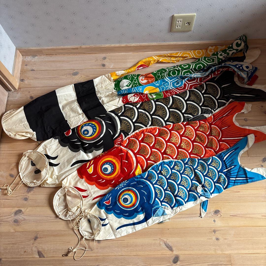 鯉のぼり 龍王本染　鯉と吹流しのみ