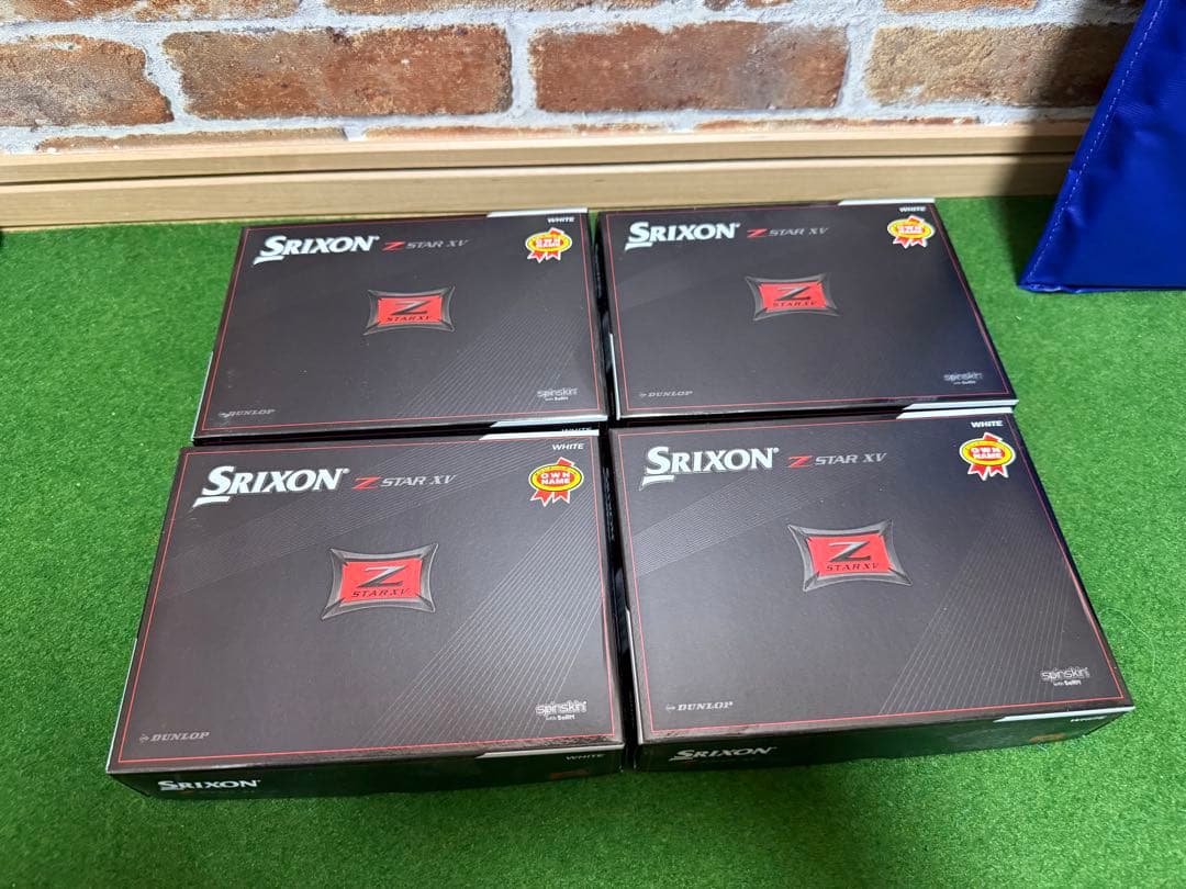 【訳あり(イニシャル入り)】SRIXON Z-STAR XV　新品4ダース