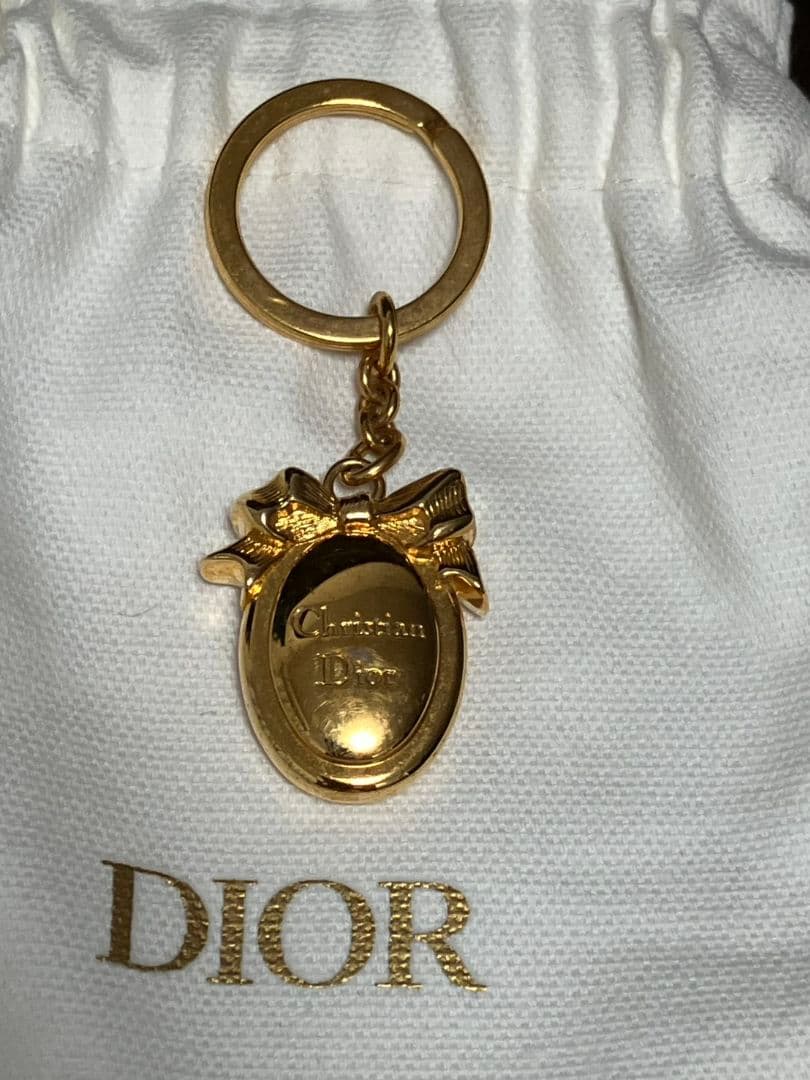 ★Christian Dior　クリスチャン・ディオール　キーホルダー　金メッキ