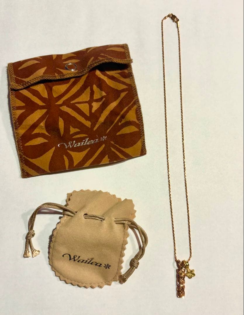 ワイレア　ハワイアンジュエリー　14Kネックレス