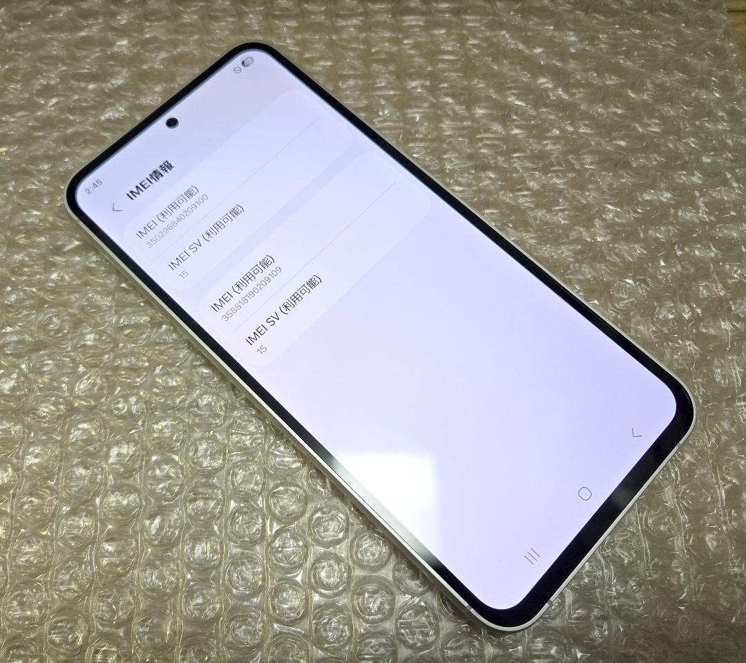 美品 au Galaxy S23 FE SCG24 ミント 公式SIMフリー