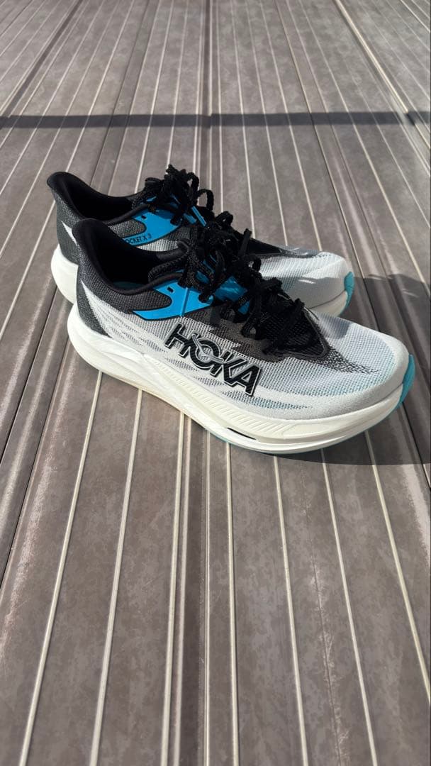 HOKA ROCKET X3 ホカロケットX3 ホワイトブラック　25.5cm