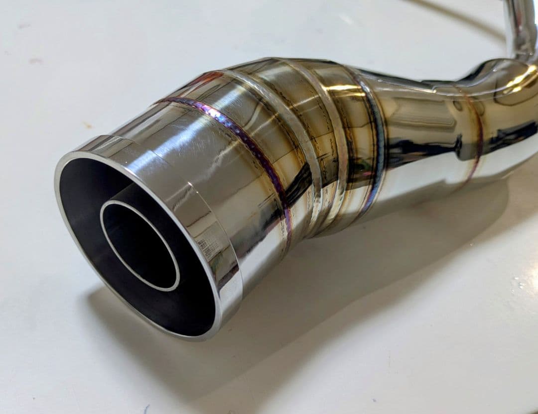 アドレスV125用輪切りステンレス マフラー