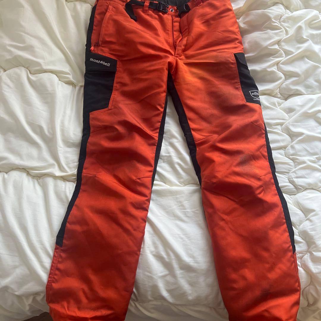 mont-bell バリスティック・ウルトラロガーパンツ オレンジ/黒