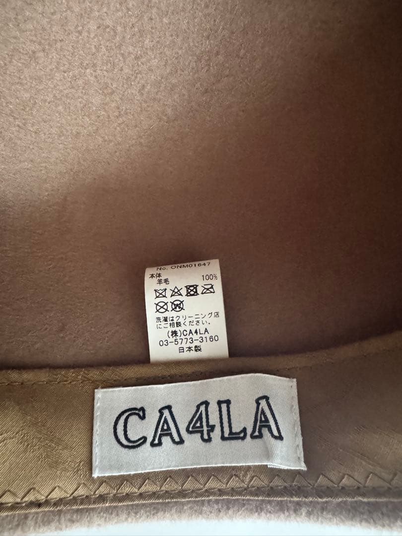 CA4LA HUMAN FELTキャスケット　ベージュ美品