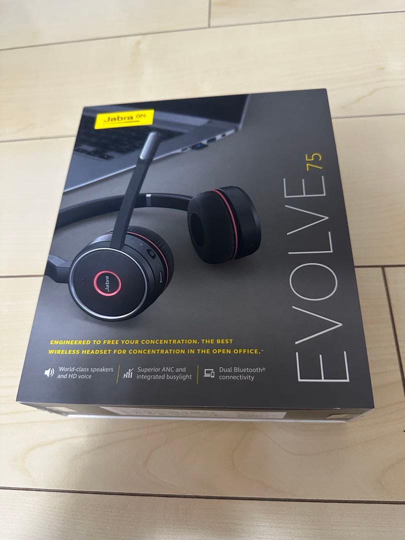 【新品未使用】Jabra Evolve 75 ワイヤレスヘッドホン