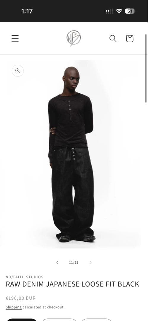 パンツ RAW DENIM JAPANESE LOOSE FIT