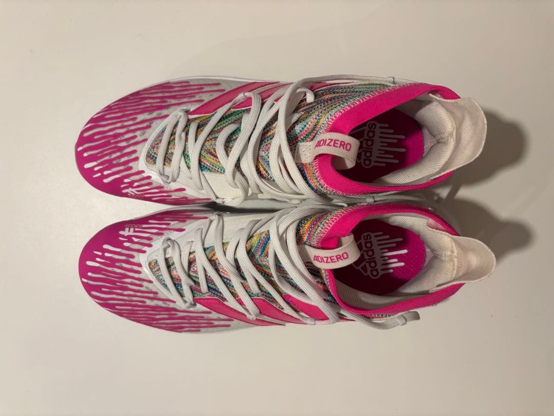 adizero スパイク ピンク/ホワイト　タティスJr. 27.5