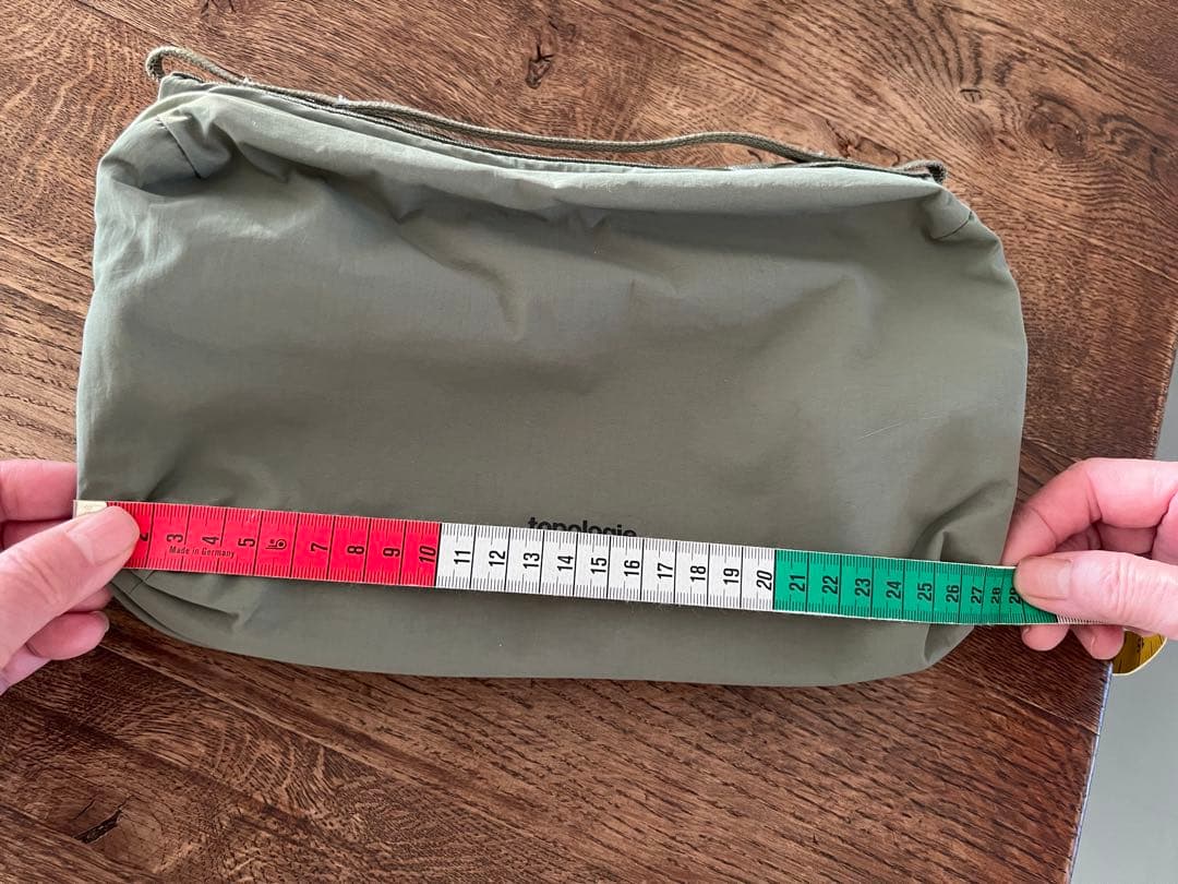 トポロジー topologie ボトルサコッシュ ラージ モス Moss 美品