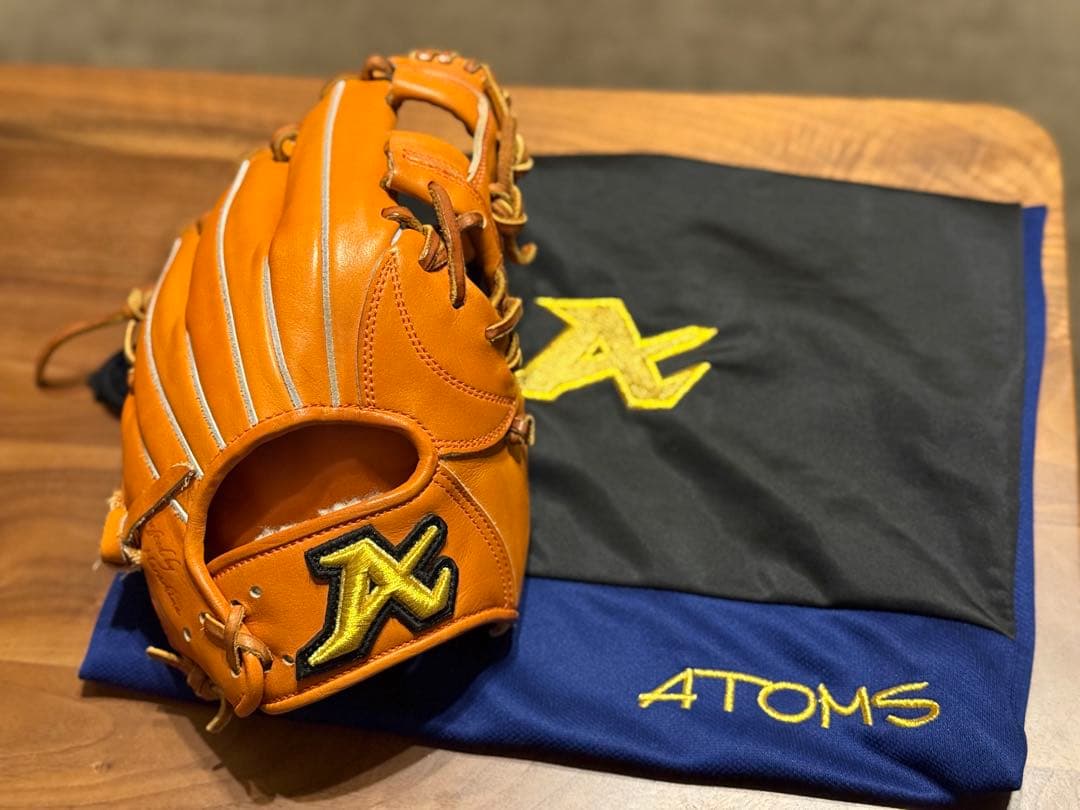 【土日限定価格】激レア刻印！ATOMS 硬式グローブ✨最高品質ジュテルレザー✨