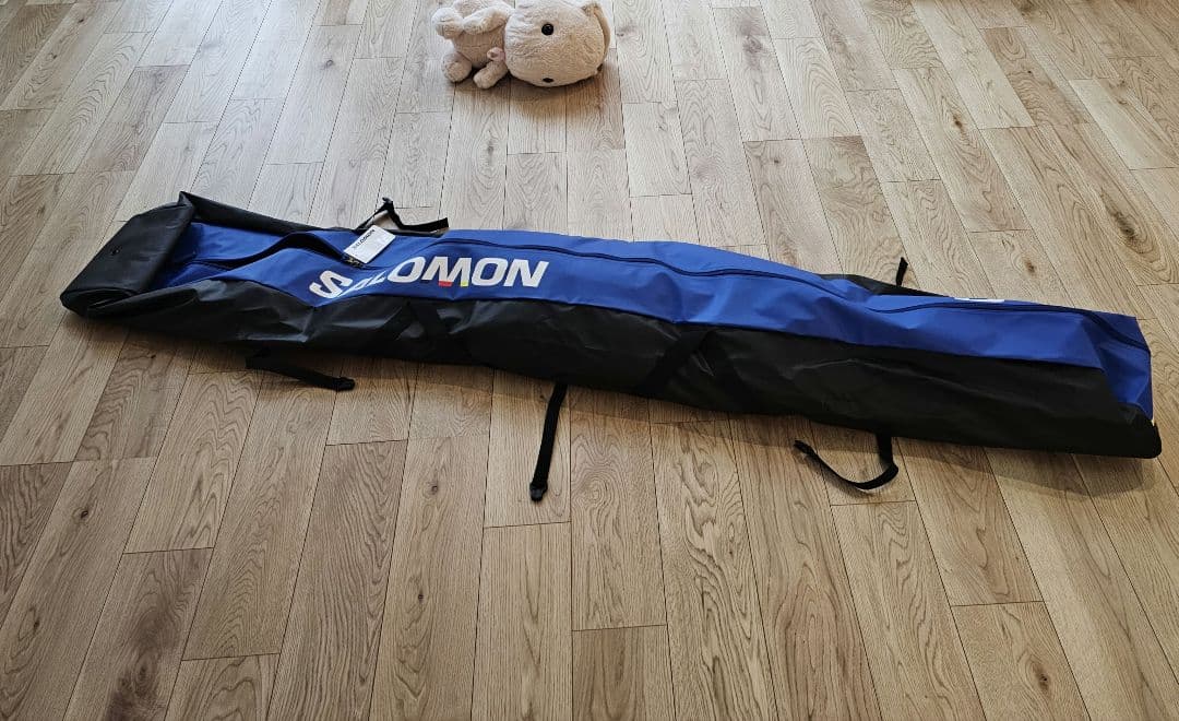 新品SALOMONサロモン　スキー板カバー2台入スキーケース/限定スキースリーブ