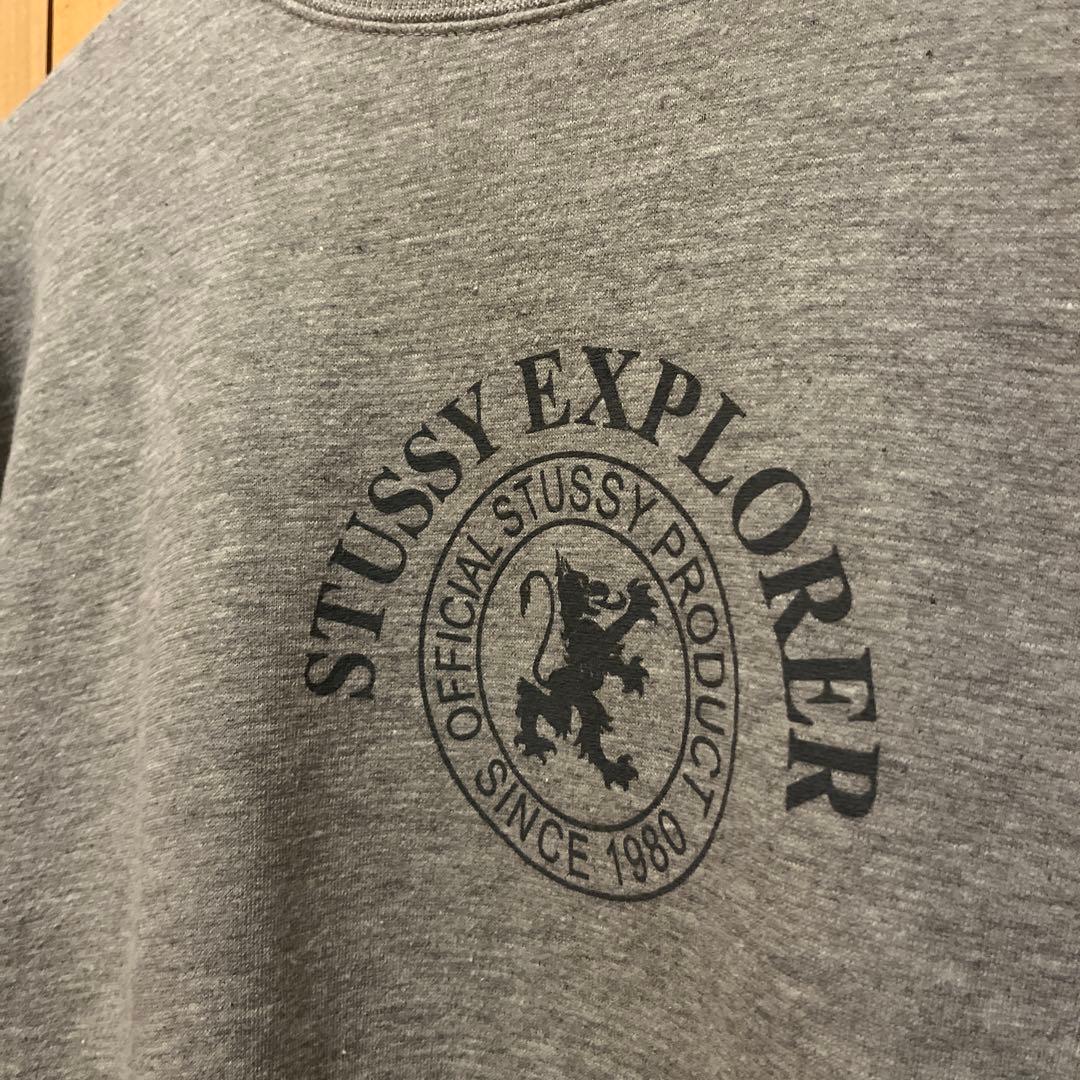 OLD STUSSY EXPLORER グレー スウェット紺タグ
