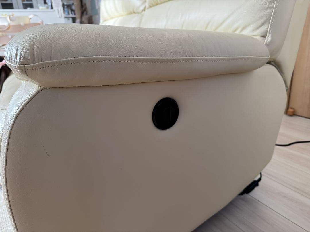 ニトリ　電動ソファ　レザー 2人掛けソファ