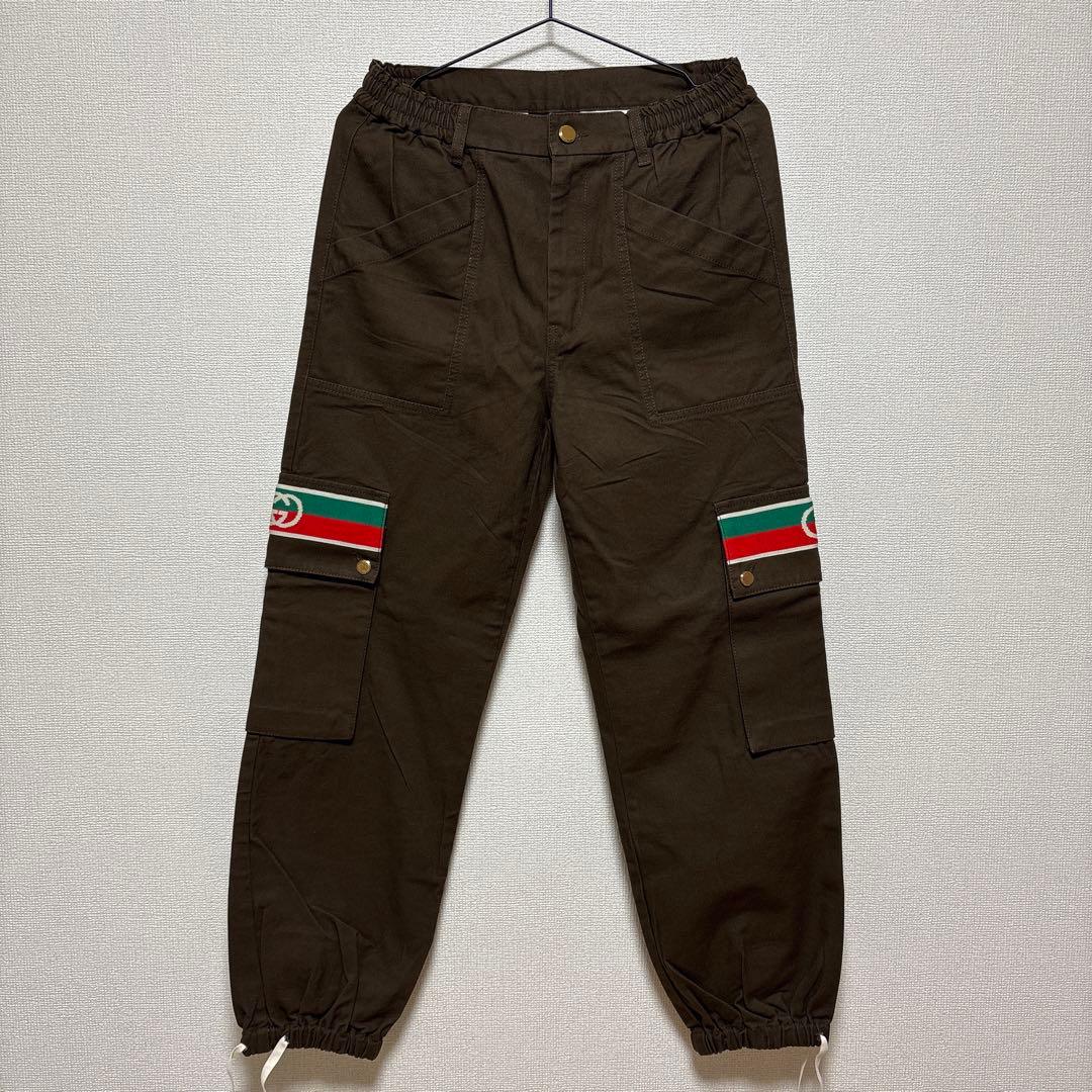 GUCCI インターロッキングG シェリーライン カーゴパンツ