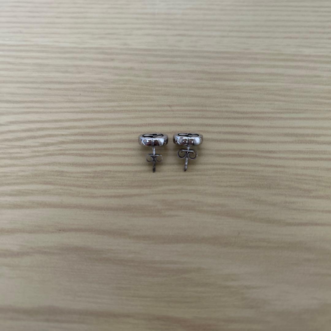 GUCCI ピアス　インターロッキング　silver