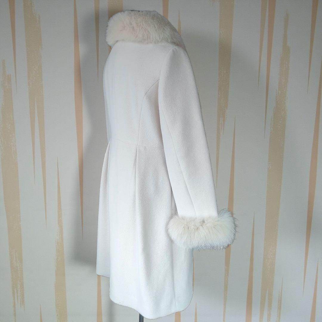 【新品未使用】ミッシュマッシュ 2way アンゴラ混 フォックスファーコート М