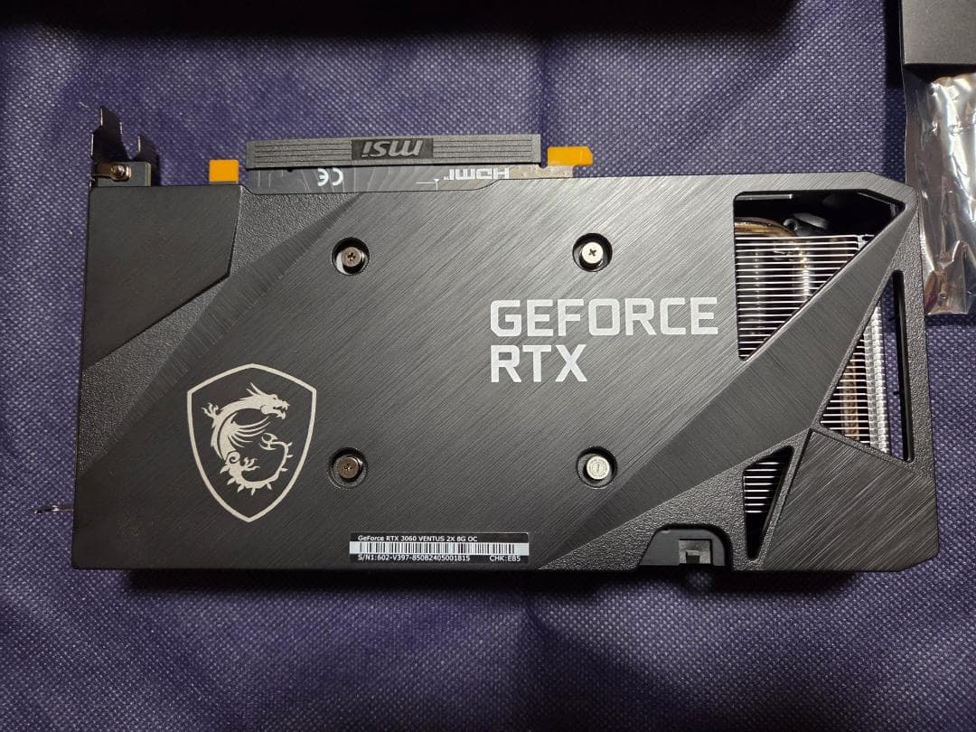 グラフィックボード・グラボ・ビデオカード MSI GeForce RTX 3060 VENTUS 2X 8GB