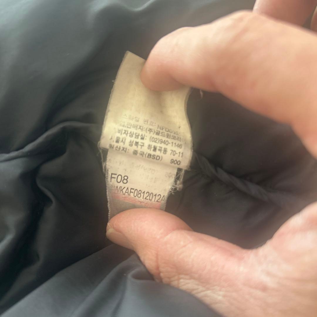 US企画　ノースフェイス　ヌプシダウンジャケット　メンズS ブラック