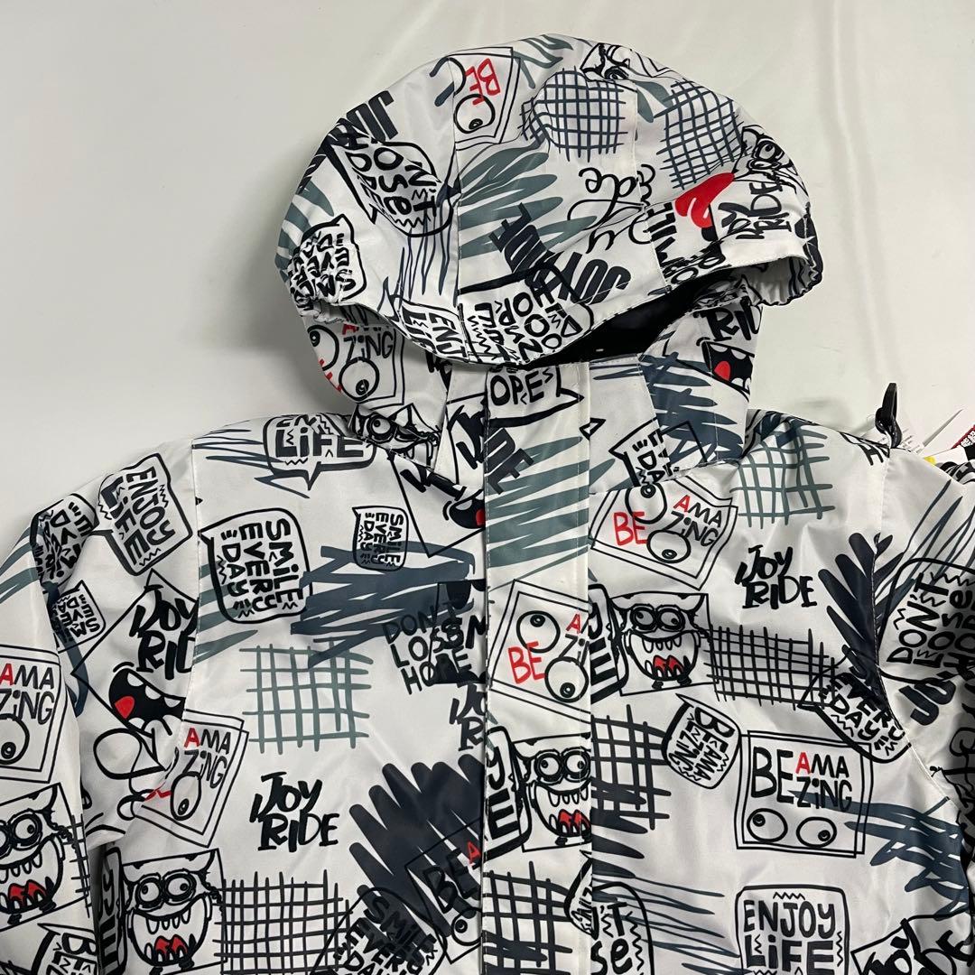 JOY RIDE キッズ スキー スノボ ウェア 140cm 白 黒