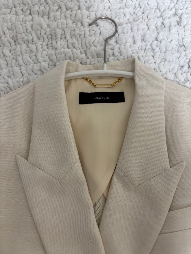 allureville アルアバイル　シャークスキンダブルブレストジャケット