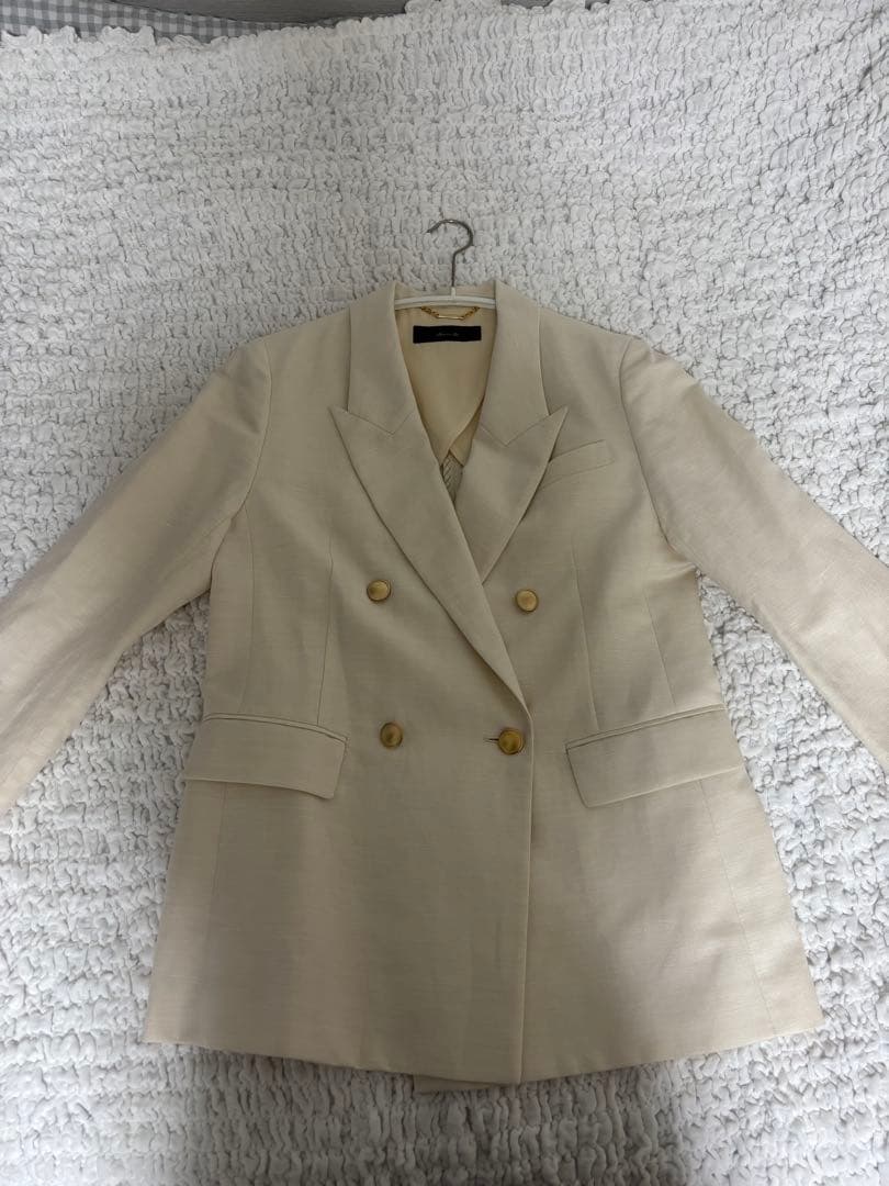 allureville アルアバイル　シャークスキンダブルブレストジャケット