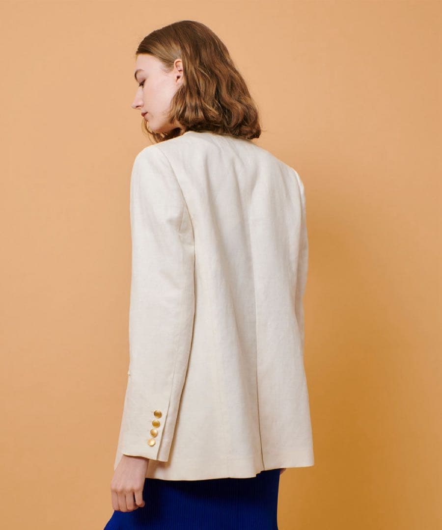 allureville アルアバイル　シャークスキンダブルブレストジャケット