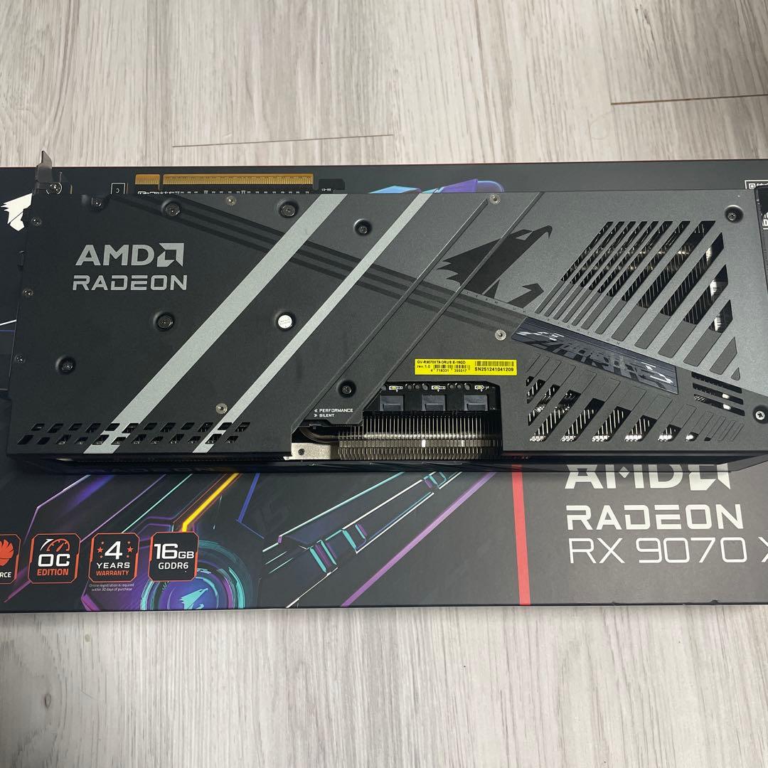 グラフィックボード・グラボ・ビデオカード AORUS ELITE Radeon RX 9070 XT 16GB