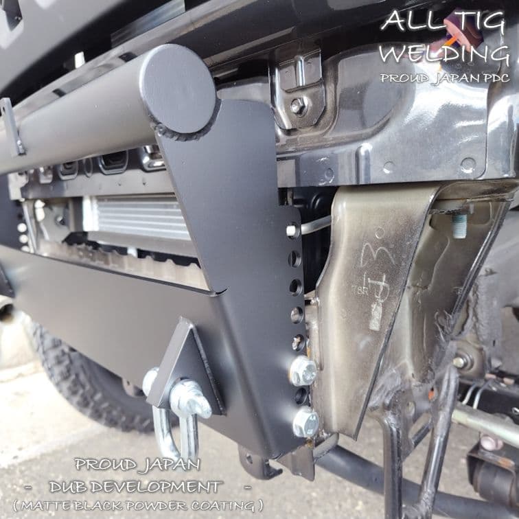 【新作訳有】JB64 JB74 ジムニー 6段可変スキッド牽引ハーフバンパー