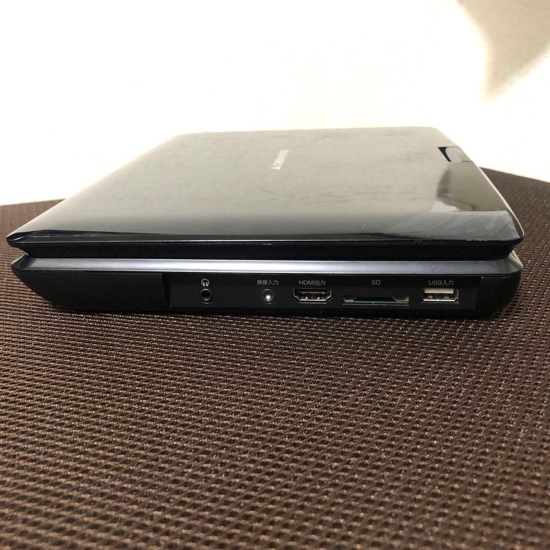 グリーンハウス　ポータブルブルーレイプレーヤー　GH-PBD10CT-BK