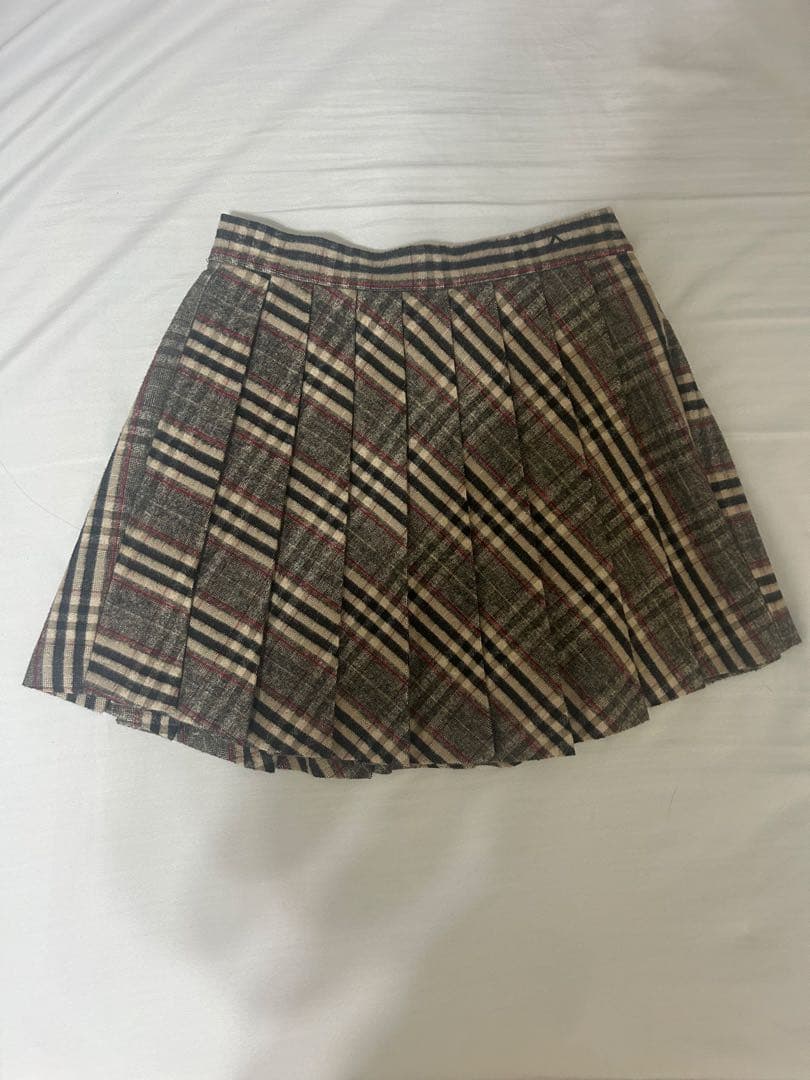 スカート ANDMARY Monica check pleats mini skirt